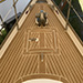 Dix 43 with Permateek Synthetic Decking in 'New Classic' with ivory caulking.